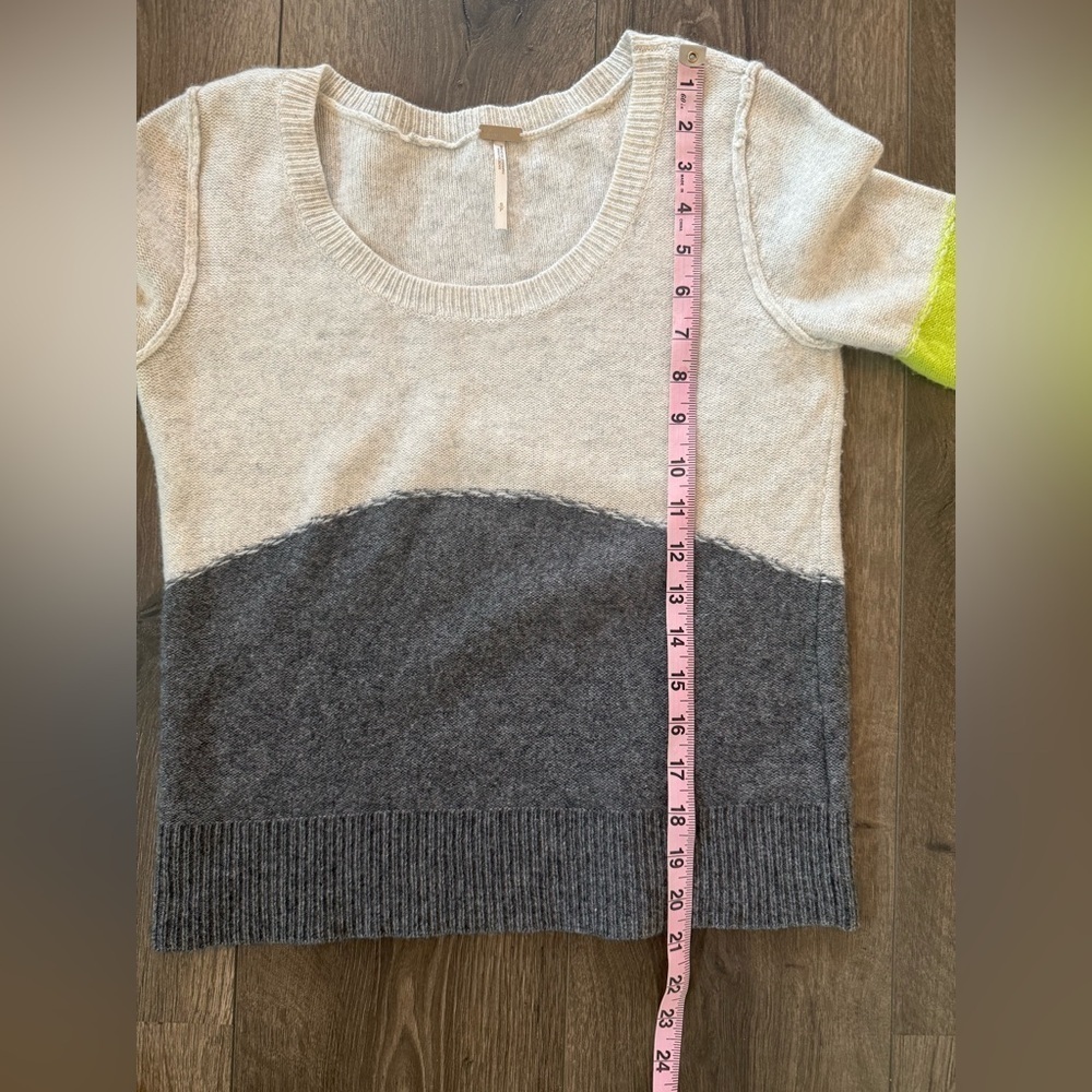 Free People FP Beach Color Block Wool Blend Sweater Size Small - Picture 8 of 9